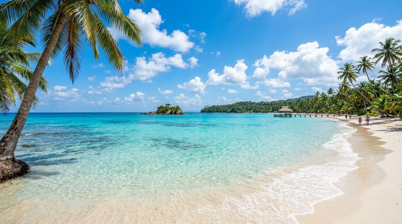 Tropical Beach Scenery after